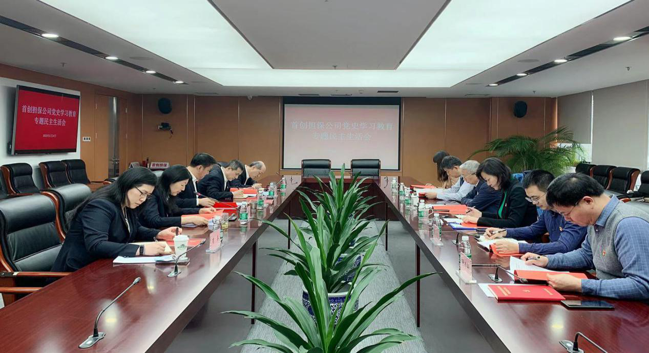 首创担保公司召开党史学习教育专题民主生活会
